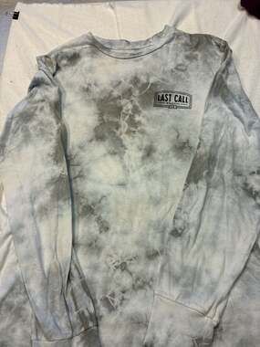 Last Call Co. Whatever Skeleton Graphic Long Sleeve T-Shirt Size Small